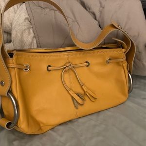 Hogan canary yellow handbag